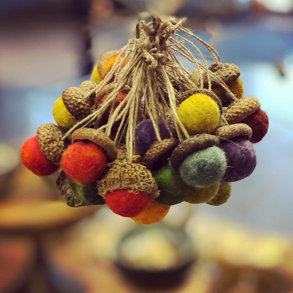 Felted Acorns