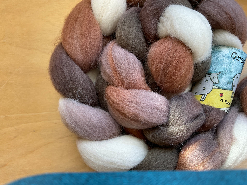 Greenwood Fiberworks Targhee Roving 4oz