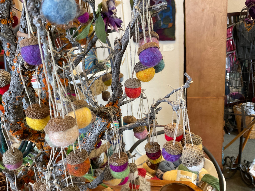 Felted Acorns
